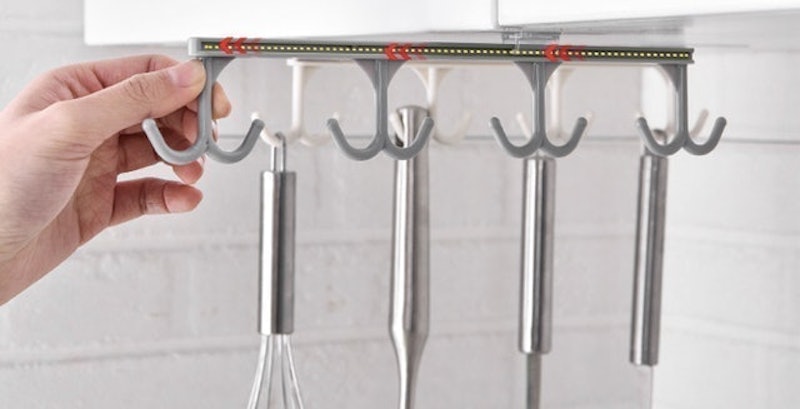 Móc Treo Dán Tủ Bếp Đa Năng 4 Móc Cabinet Shelf 3