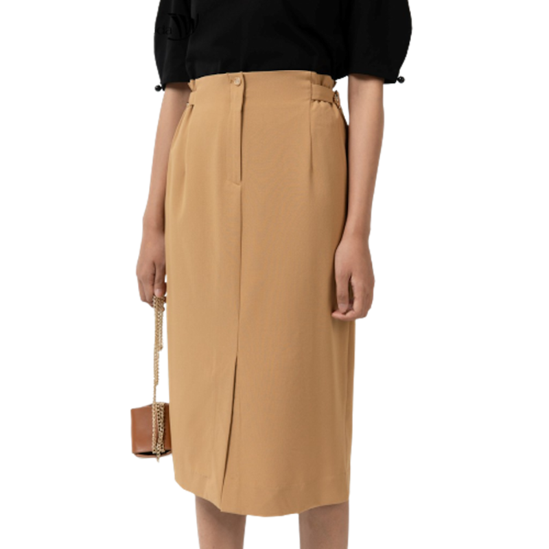Chân Váy Bút Chì Cạp Nhún Xẻ Tà IVY Moda 1
