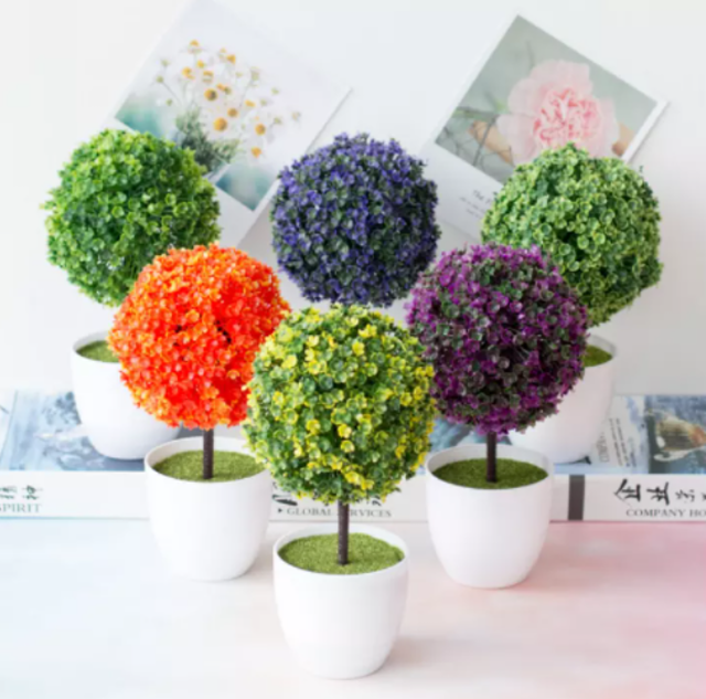 Chậu Hoa Cẩm Tú Cầu Giả 3