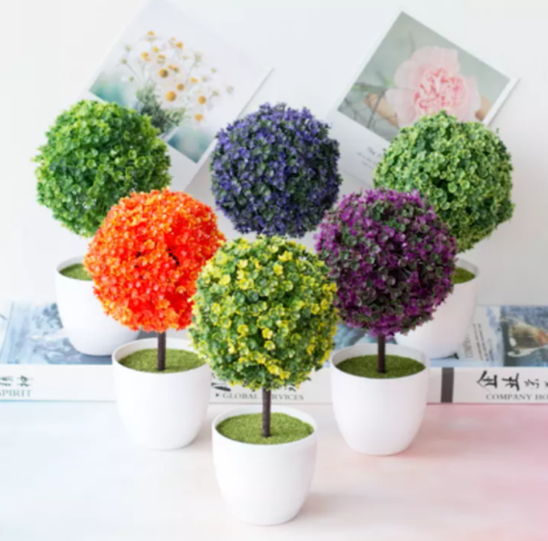 Chậu Hoa Cẩm Tú Cầu Giả 3