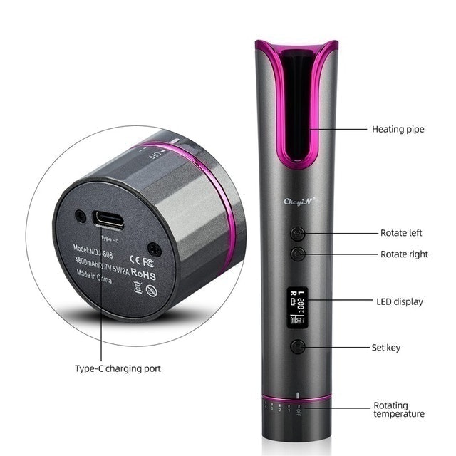 Máy Uốn Tóc Tự Động Không Dây 2