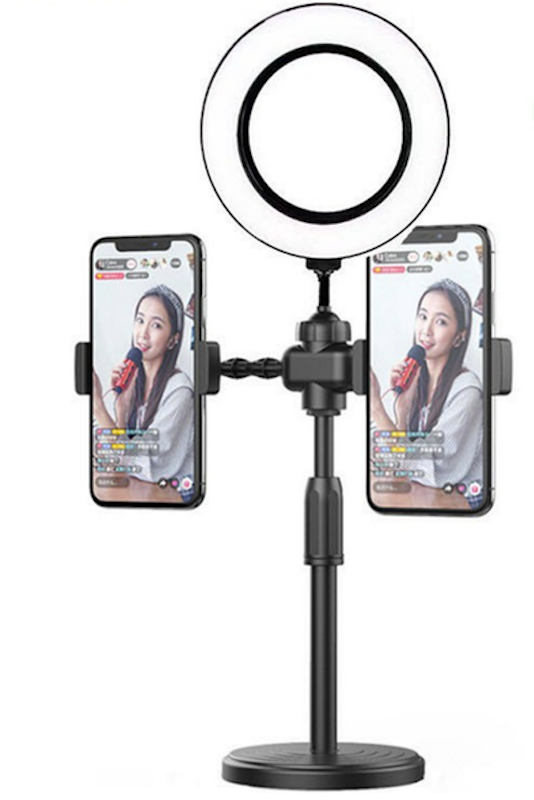 Đèn Livestream Để Bàn 2 Kẹp 1