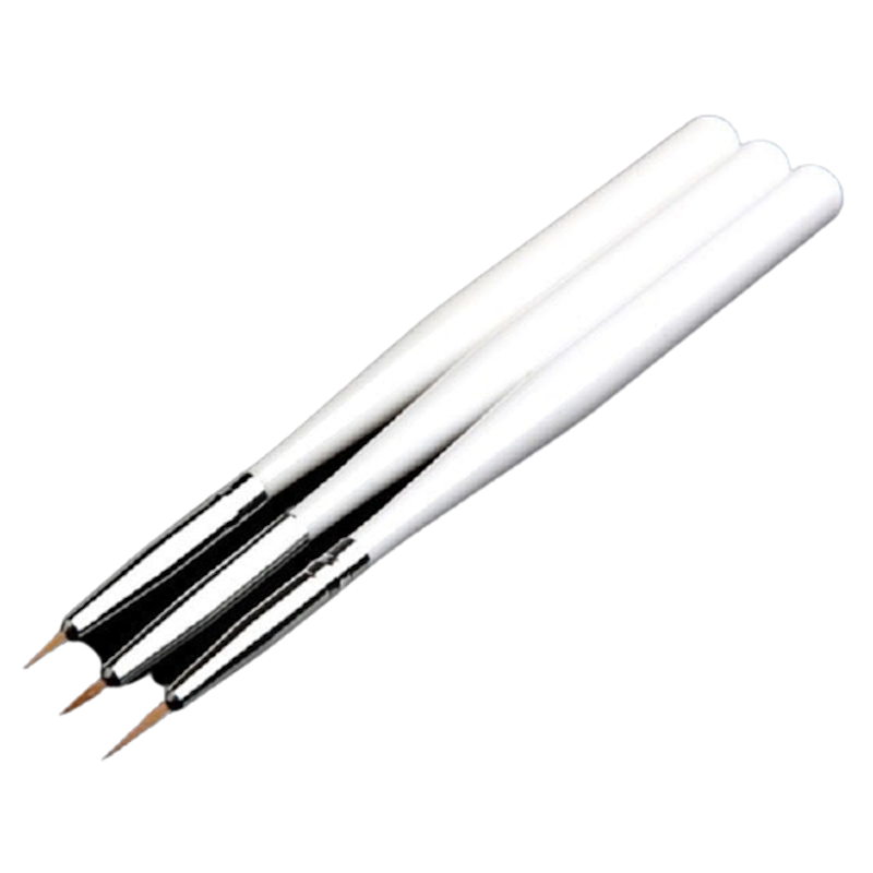 Bộ 3 Cây Cọ Nét (Cán Nhựa Trắng) 1