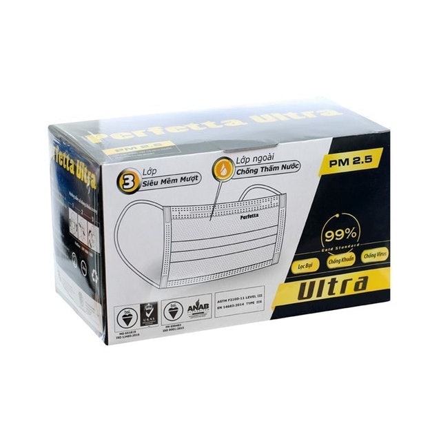 Khẩu Trang Trắng Perfetta Ultra 1