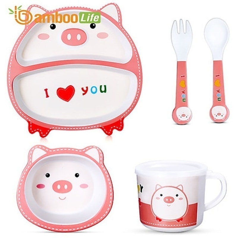 Bộ Dụng Cụ Ăn Dặm Sợi Tre 3