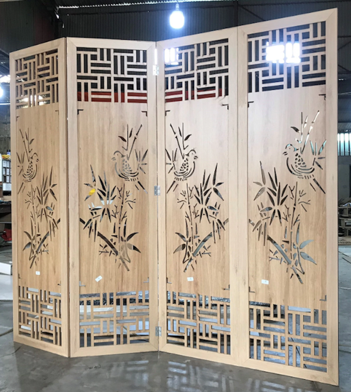 Vách Ngăn Phòng Họa Tiết Cây Trúc TADA VIET NAM 1