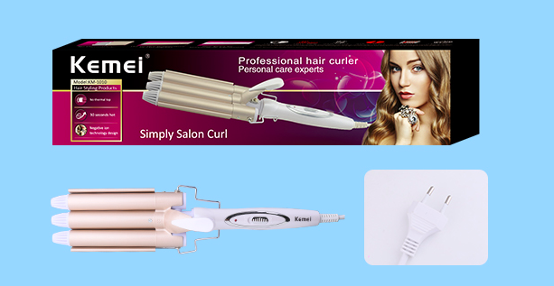Máy Làm Xoăn Sóng Nước 3 Trục Kemei 4