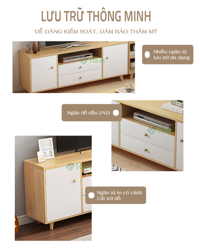 Kệ Tivi Để Sàn IGEA 4