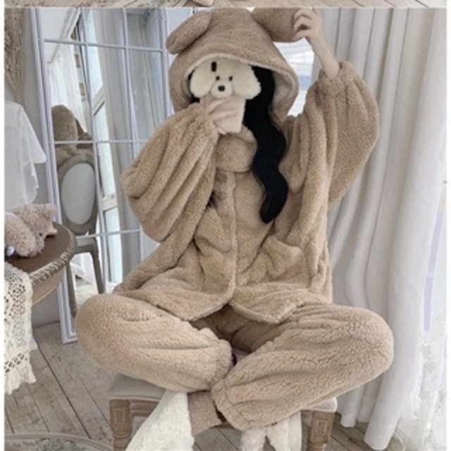 Bộ Đồ Ngủ Tai Gấu  1