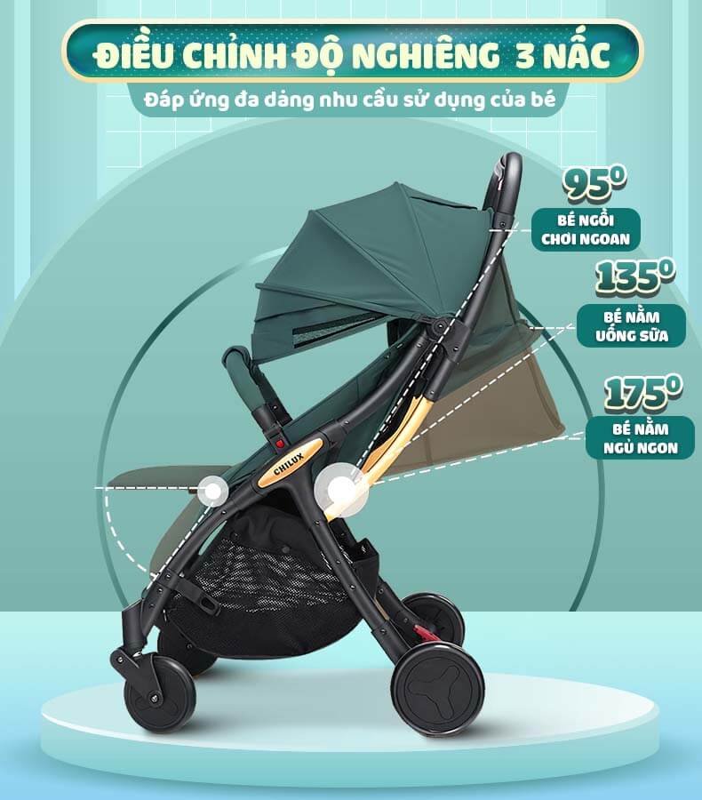 Xe Đẩy Gấp Gọn 3IN1 Chilux D23 4