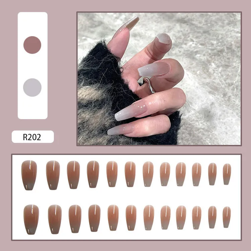 Set 24 Móng Tay Giả Màu Sắc Gradient 2
