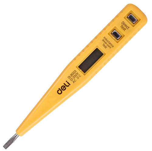 Bút Thử Điện Deli 12 - 250 V 3