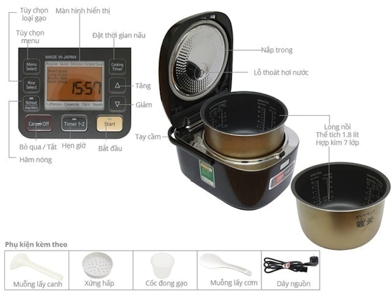 Nồi Cơm Điện Cao Tần Áp Suất 2