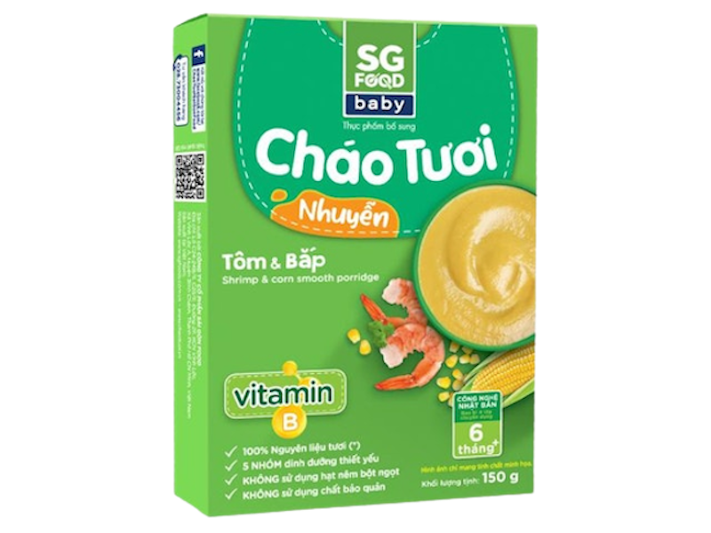 Cháo Tươi Nhuyễn Tôm & Bắp Sài Gòn Food 1