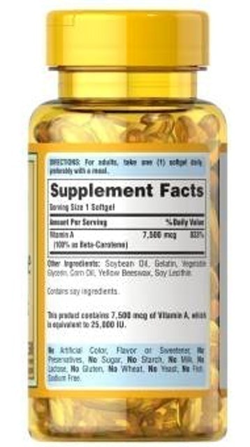 Viên Uống Tiền Vitamin A 25.000IU Hình ảnh 2