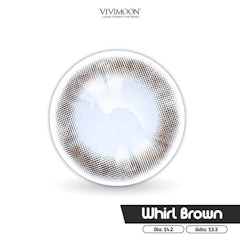 Kính Giãn Tròng Nâu Tự Nhiên Whirl Brown