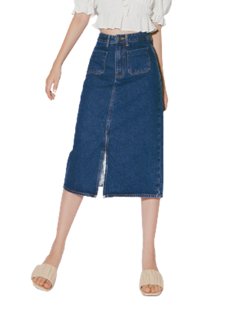 Chân Váy Jeans Midi LIBÉ 1