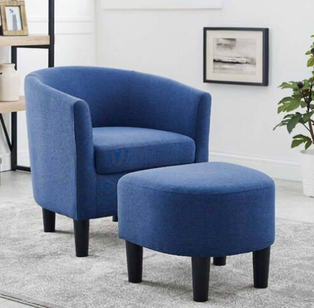 Bộ Ghế Sofa Đơn Kèm Đôn Barel 2