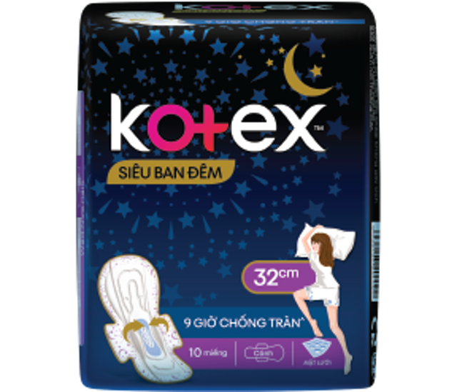 Băng Vệ Sinh Kotex Siêu Ban Đêm Có Cánh 3