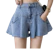 Aiori Jeans Quần Short Jeans Lưng Cao Dáng Xòe Aiori 1