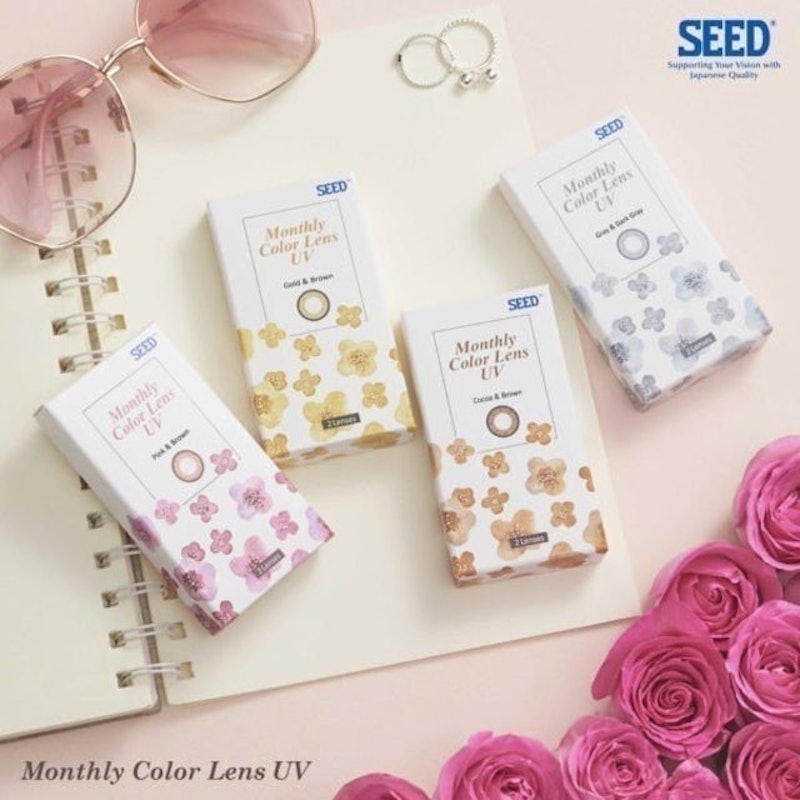 Kính Giãn Tròng Màu Dùng Một Tháng Monthly Color Lens UV 2