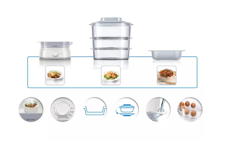 Nồi Hấp Điện Philips 2
