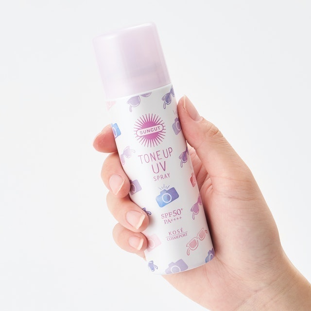 Xịt Chống Nắng Kose Suncut Tone Up UV Spray Sakura 4