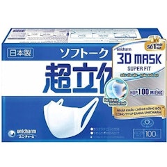 Khẩu Trang Trắng 3D Mask Unicharm Super Fit