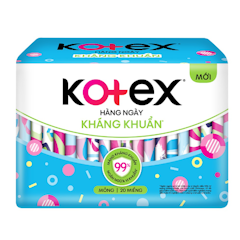 Băng Vệ Sinh Kotex Hàng Ngày Kháng Khuẩn