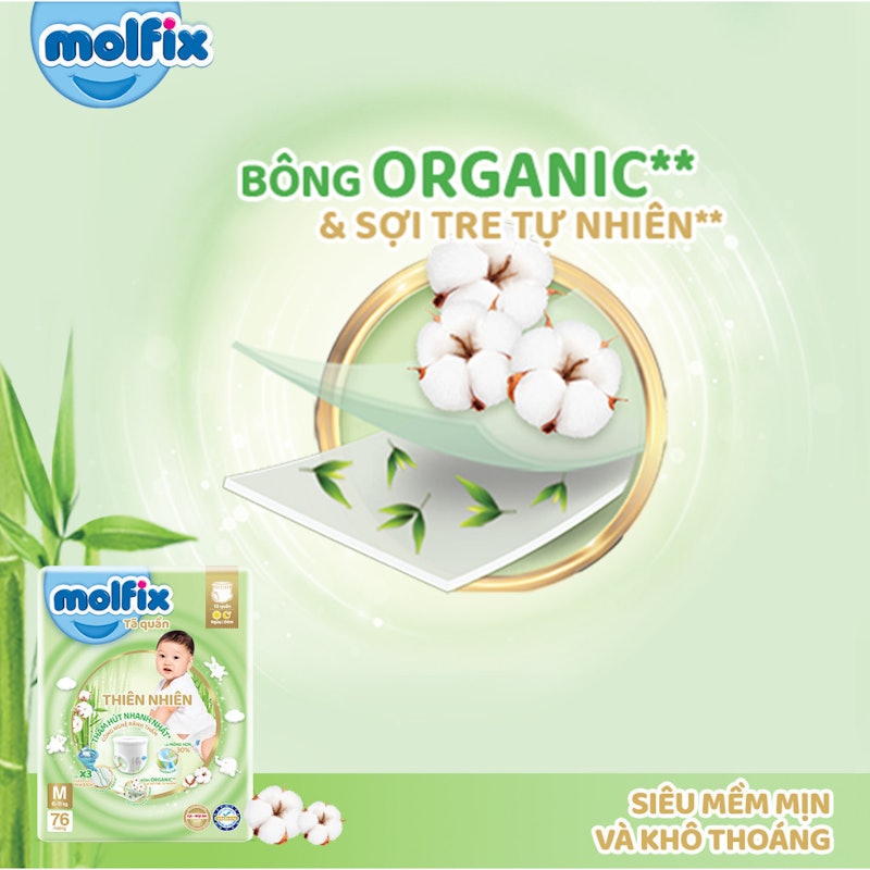 Miếng Lót Sơ Sinh Molfix Super Jumbo 4