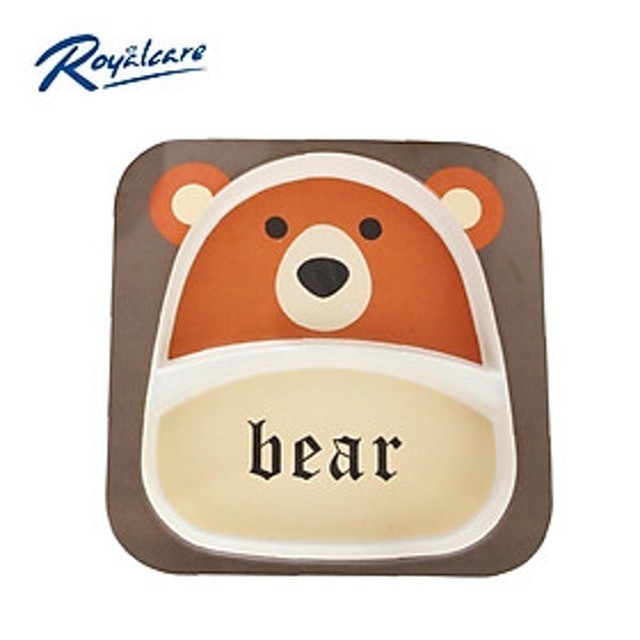 Khay Ăn Cho Bé 2 Ngăn Từ Sợi Tre Royalcare 1