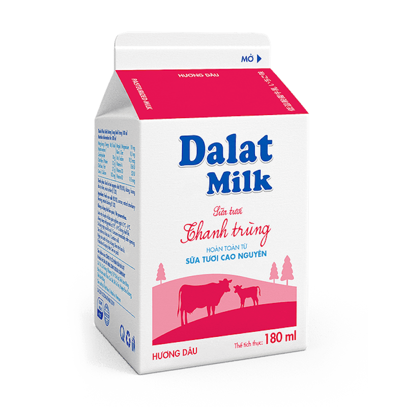 Sữa Tươi Thanh Trùng Nguyên Chất Dalatmilk 2