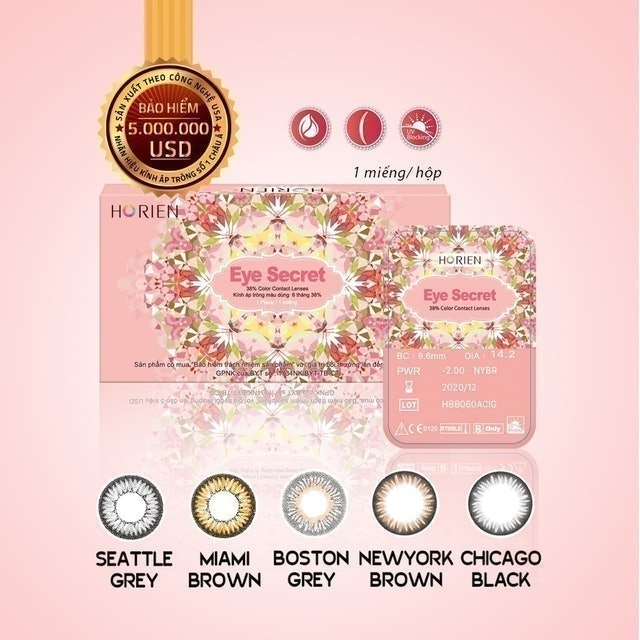 Kính Áp Tròng Màu 6 Tháng Eye Secret 2