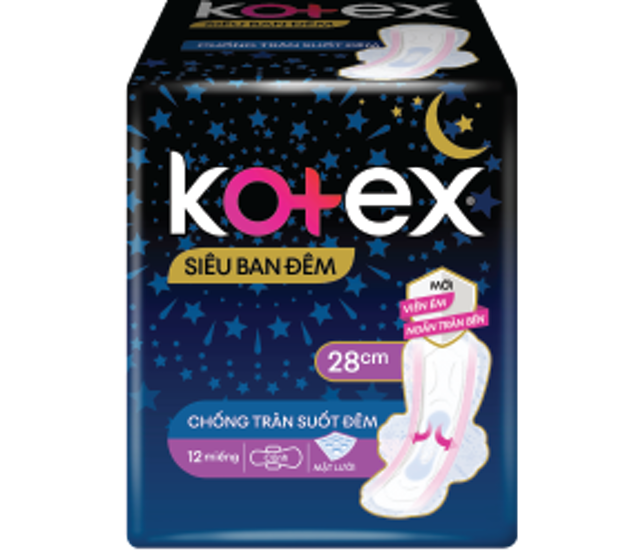 Băng Vệ Sinh Kotex Siêu Ban Đêm Có Cánh 2