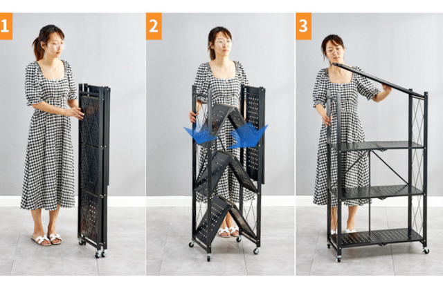 Kệ Lò Vi Sóng Gấp Gọn Vando 4
