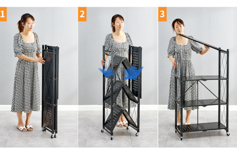 Kệ Lò Vi Sóng Gấp Gọn Vando 4
