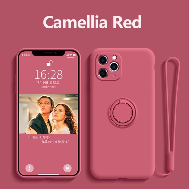 Ốp Lưng iPhone Silicon Có Nhẫn Đỡ 2