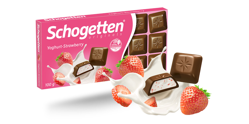 Socola Schogetten Nhân Sữa Chua Vị Dâu Tây 1