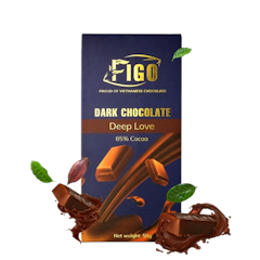 Socola Đen Đắng 85% Cacao Ít Đường Figo
