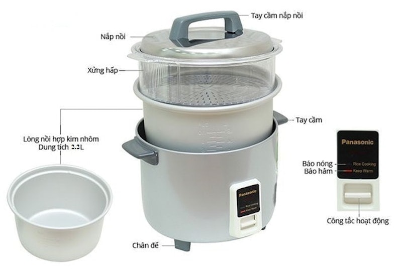 Nồi Cơm Điện Nắp Rời 3