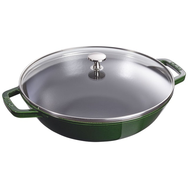 Chảo Gang 30cm Có Nắp Thủy Tinh Staub 1