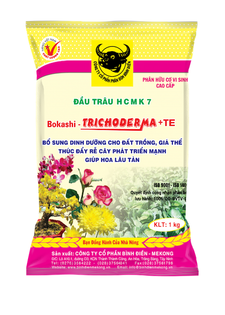 Phân Bón Hữu Cơ Trichoderma + TE Đầu Trâu HCMK7 1