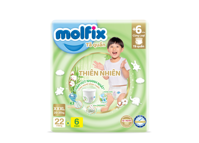  Tã Quần Thiên Nhiên Molfix Ultra  6