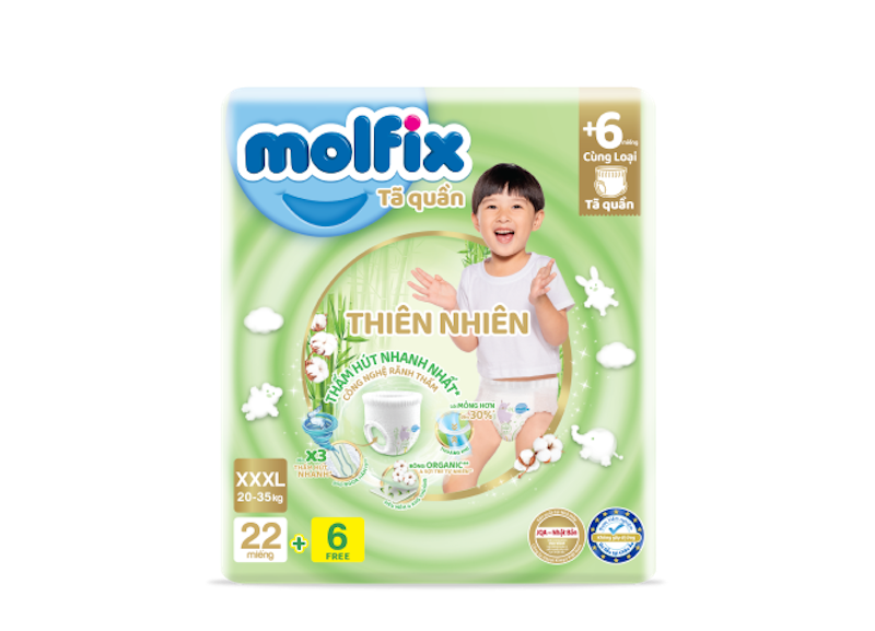 Tã Quần Thiên Nhiên Molfix Ultra 6