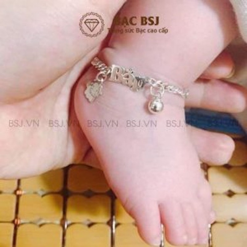 Lắc Chân Bạc Cho Bé 2