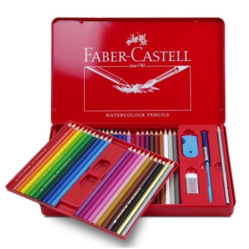 Chì Màu Nước Faber Castell 48 Màu Hộp Thiếc 1