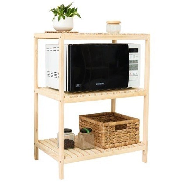 Kệ Lò Vi Sóng Oven Rack Natural 2 Tầng 4