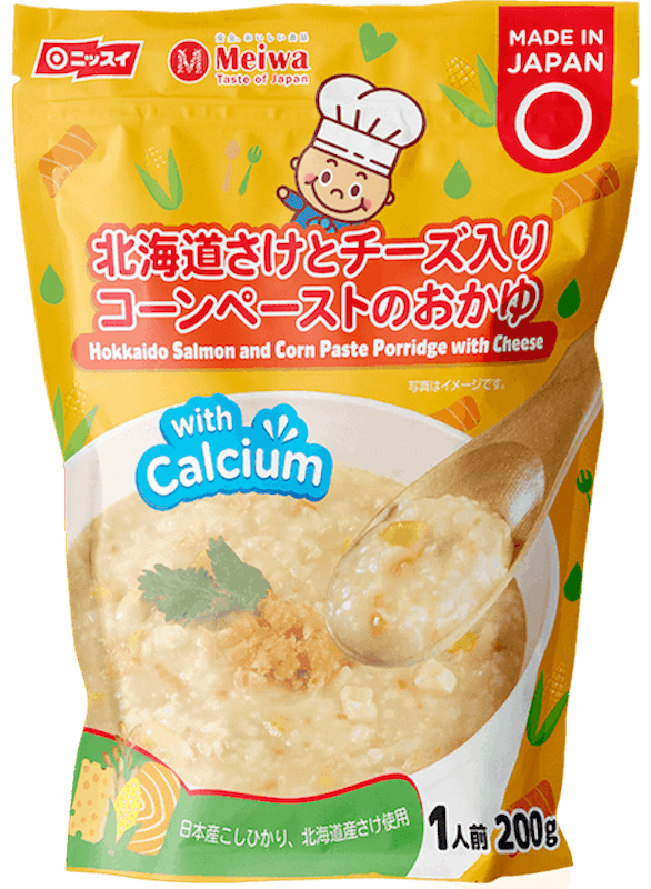 Cháo Tươi Meiwa Vị Cá Hồi Hokkaido, Bắp, Phô Mai 1