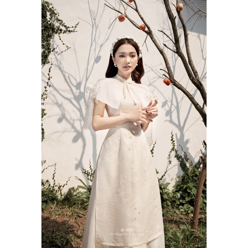 Set Áo Dài Cách Tân Gấm Hoa 1