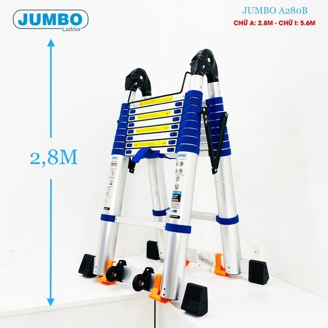 Thang Rút Nhôm Chữ A JUMBO  2